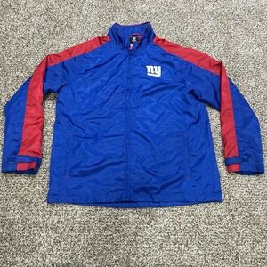 New York Giants Reebok NFL Team Apparel Men's Large Full Zip-up Jacket Polyester